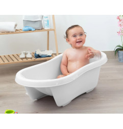 Bañera blanca evolutiva para bebé-Kiokids