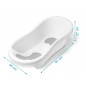 Bañera blanca evolutiva para bebé-Kiokids