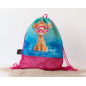 Bolsa de playa animales fucsia-Kiokids