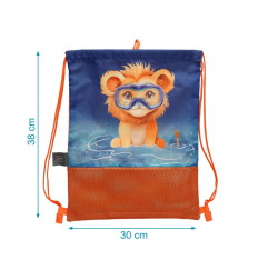 Bolsa de playa animales naranja-Kiokids