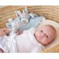 Set azul doudou y sonajero perrito-Kiokids