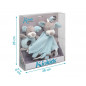 Set azul doudou y sonajero perrito-Kiokids