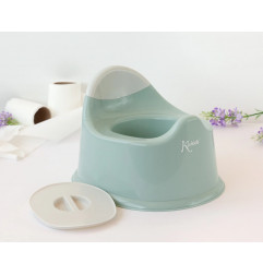 Orinal infantil salvia con tapa y asa-Kiokids
