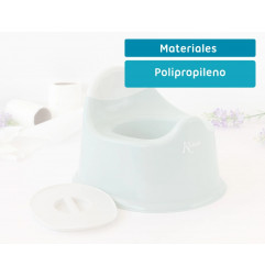 Orinal infantil salvia con tapa y asa-Kiokids