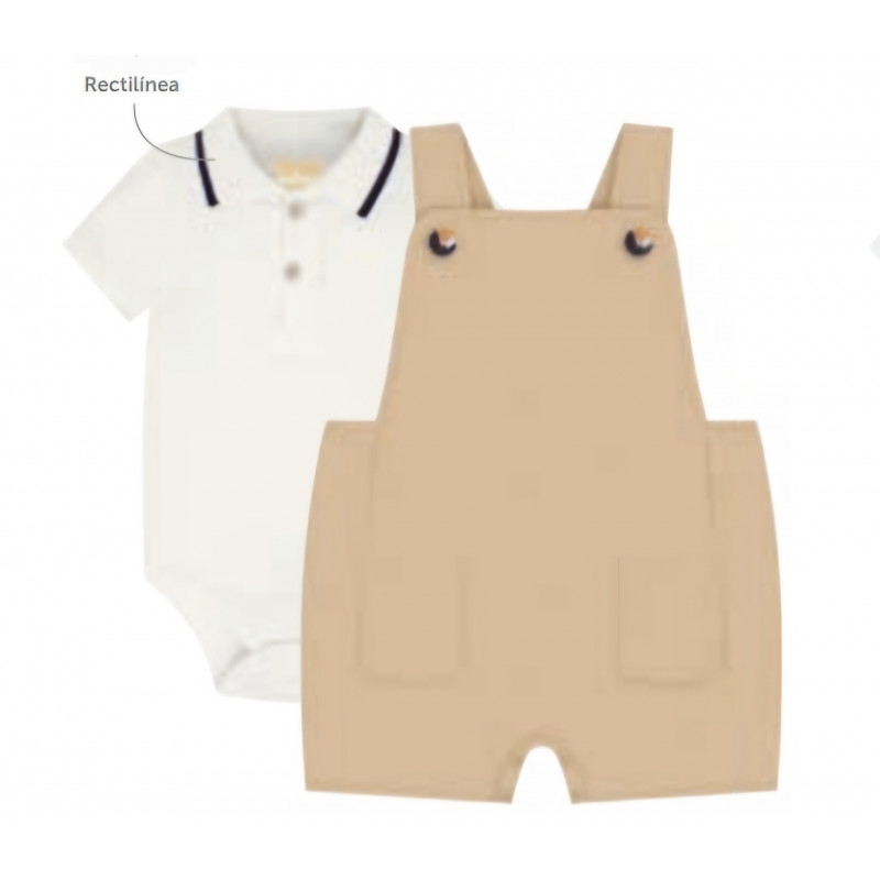 Conjunto Beig Bebé Niño-Milon
