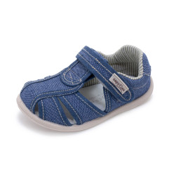 SANDALIA RESPETUOSA DE LONA NAVY- ZAPYFLEX