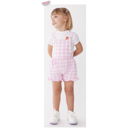 Conjunto Camiseta+Peto Bebé Niña-Street Monkey