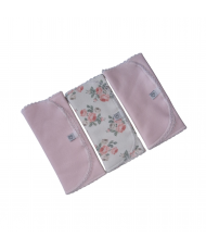 Set Babero Bandana Reversible+Tres Babitas Liberty-Todo Amor Baby