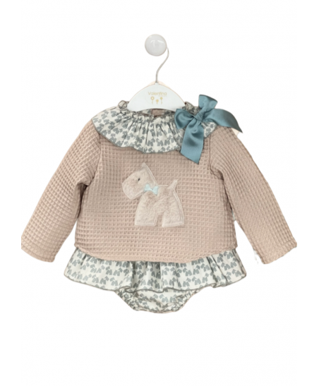 Conjunto Sudadera Bordada Perritos KAX35-Valentina Bebés
