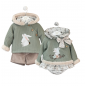Conjunto Sudadera Estampada Verde KAX69-Valentina