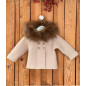 Chaquetón Punto Pelo Natural MEK10-Valentina Bebés