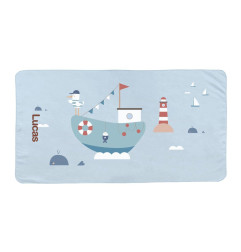 Toalla Playa Microfibra Fishing Boat Personalizable utetr
