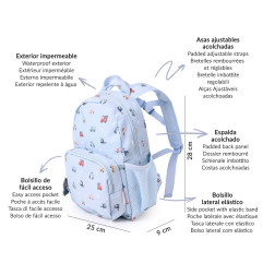 Mochila Infantil City Cars Personalizable-Tutete
