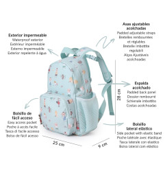 Mochila Infantil The Three Little Pigs Personalizable-Tutete