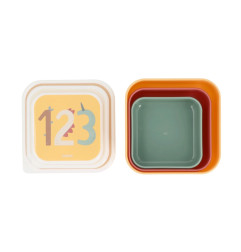 3 Cajas Almuerzo Funny Letters-Tutete