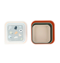 3 Cajas Almuerzo Geometric Nature-Tutete
