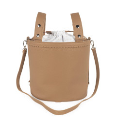 BOLSA BUCKET ICON CARAMEL-Pasito a Pasito