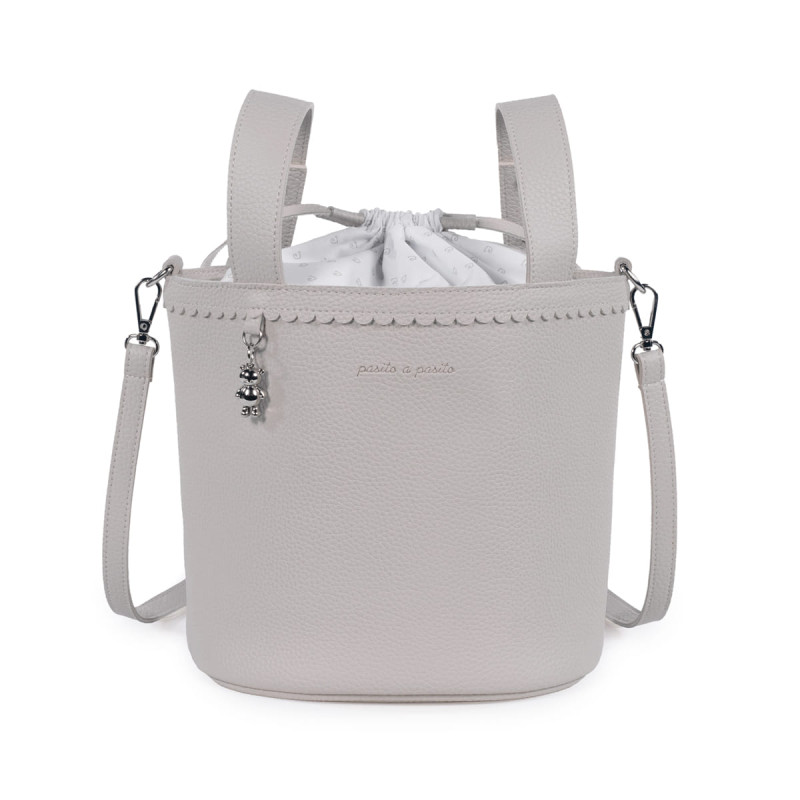 BOLSA BUCKET ICON SMOKE Gris-Pasito a Pasito