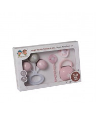 Juego Recién Nacido 4 pcs Rosa-Gamberrito's