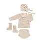 Conjunto 4 Piezas Braga Punto Crema-Juliana