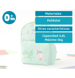 Mochila verde-Kiokids
