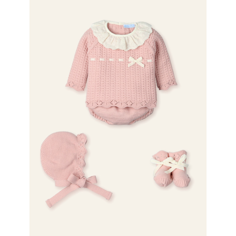 Conjunto Bebé 4 Piezas Vintage-Mac Ilusión