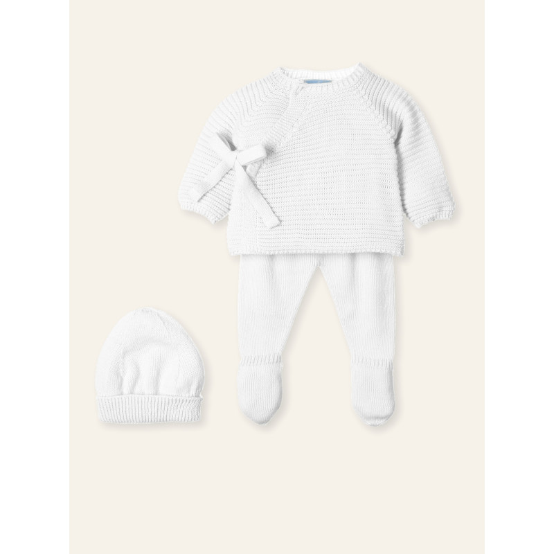Conjunto Bebé Recién Nacido Blanco-Mac Ilusion