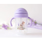 Taza aprendizaje step 3 300ml con asas conejo lavanda-Kiokids