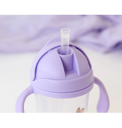 Taza aprendizaje step 3 300ml con asas conejo lavanda-Kiokids