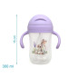 Taza aprendizaje step 3 300ml con asas conejo lavanda-Kiokids