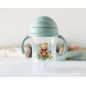 Taza aprendizaje 300ml con asas oso sage-Kiokids