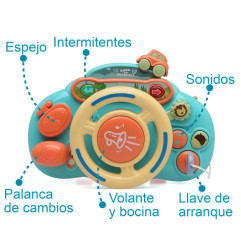Volante de juguete musical con sonidos-Kiokids