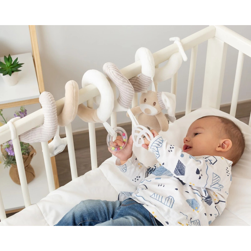 Peluche espiral osito beige con caja-Kiokids Peluche espiral osito beige con caja-Kiokids