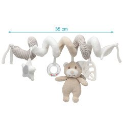 Peluche espiral osito beige con caja-Kiokids
