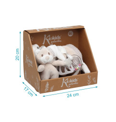 Peluche espiral osito beige con caja-Kiokids