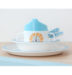 Vajilla infantil para bebé león-Kiokids