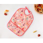 Babero impermeable rosa-Kiokids