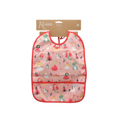 Babero impermeable rosa-Kiokids