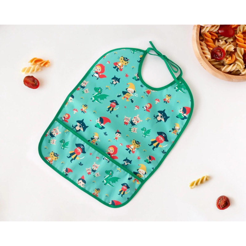 Babero impermeable verde-Kiokids Babero impermeable verde-Kiokids