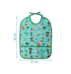 Babero impermeable verde-Kiokids