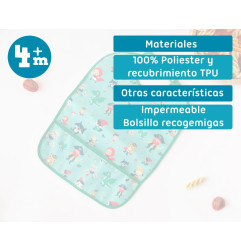 Babero impermeable verde-Kiokids