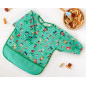 Babero impermeable con mangas verde-Kiokids