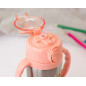 Botella entrenamiento unicornio rosa 280ml acero inoxidable-Kiokids