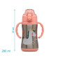 Botella entrenamiento unicornio rosa 280ml acero inoxidable-Kiokids