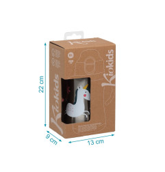 Botella entrenamiento unicornio rosa 280ml acero inoxidable-Kiokids
