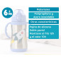 Botella entrenamiento cohete azul 280ml acero inoxidable-Kiokids