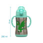 Botella entrenamiento dragón verde 280ml acero inoxidable-Kiokids