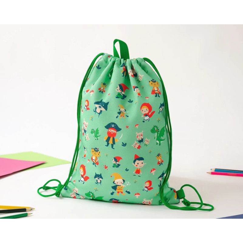 Bolsa de almuerzo verde-Kiokids