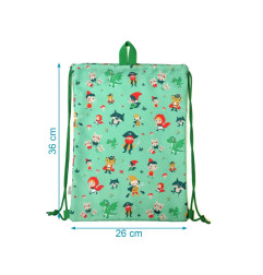 Bolsa de almuerzo verde-Kiokids