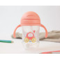 Taza aprendizaje step 3 300ml con asas rosa-Kiokids